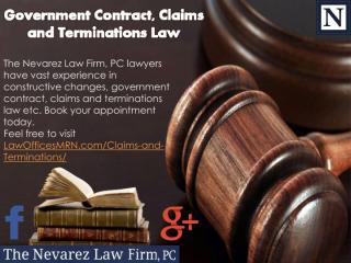 Government Contract, Claims and Terminations Law.pdf