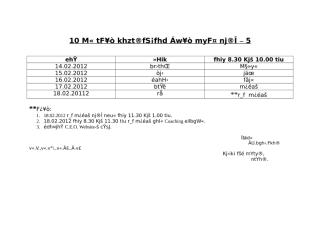 10 spl unit test -5 timetable.doc