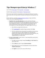 tips mempercepat kinerja windows 7.docx