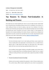 Top Reasons To Choose Post-Graduation in Banking and Finance.docx